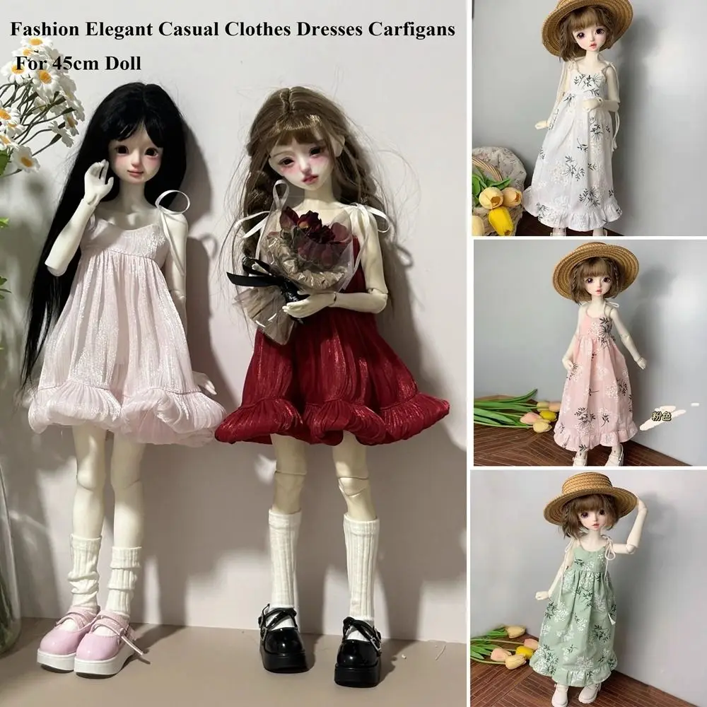 

Handmake Doll Elegant Carfigans Mini Fashion Casual Clothes Dresses Cute DIY Accessories for 1/4 BJD 45cm Dolls