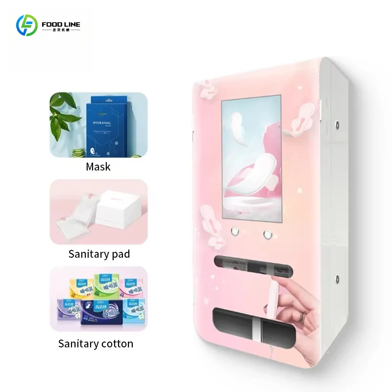 Customized Cheap Self-Service Small Size Public Toilet Use Sanitary Napkin Pad Vending Machine Trade for Girls Women