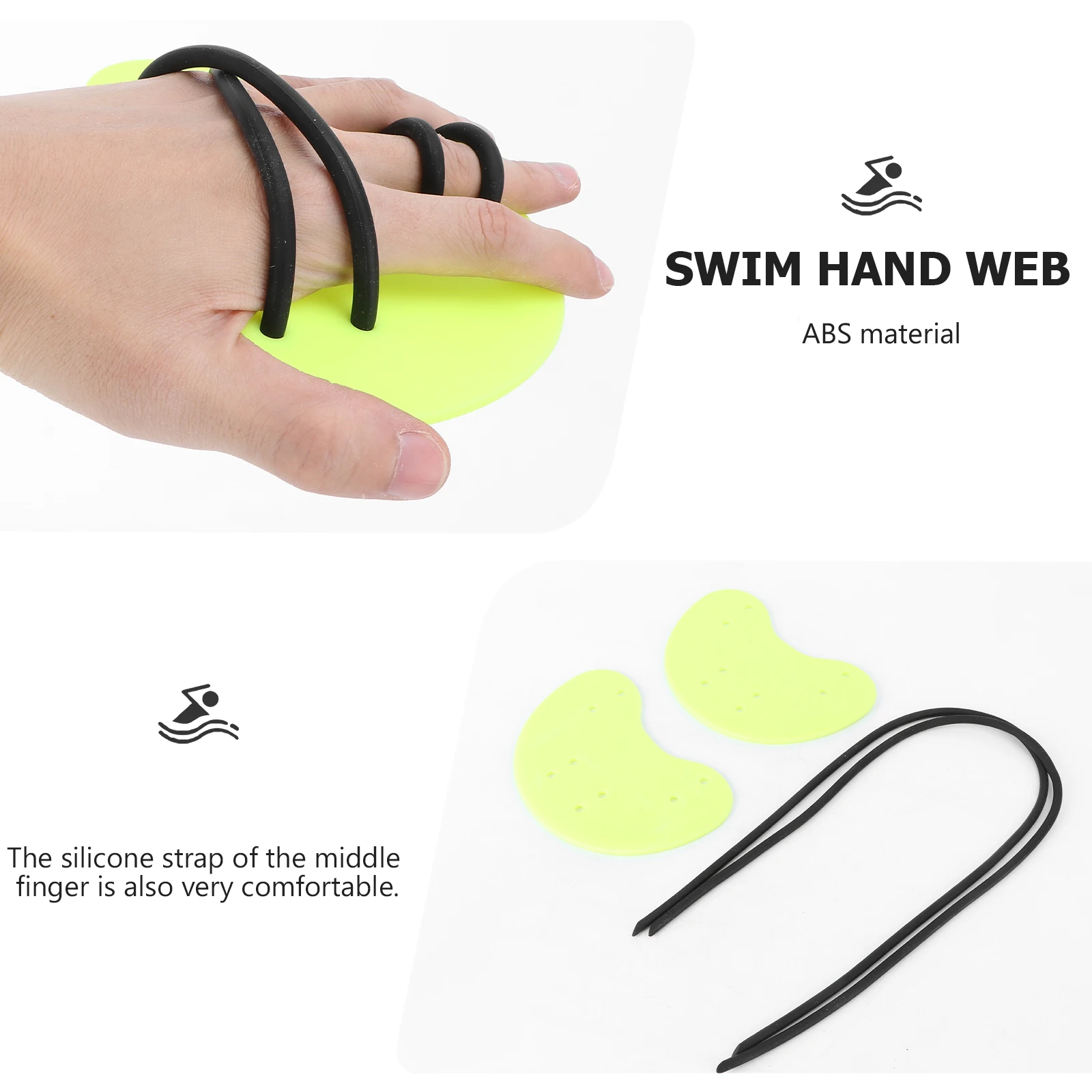 

Kids Swim Adults Swim Hand Swimming Hand Paddles Ergonomic Swimming Paddles Adjustable Straps Gloves
