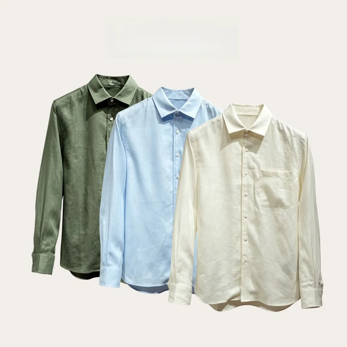 

Men's Casual Long Sleeve Linen Shirt Loose Fit High End Breathable Comfortable Raindrop Luxury Fashion Urban Style Businesswear