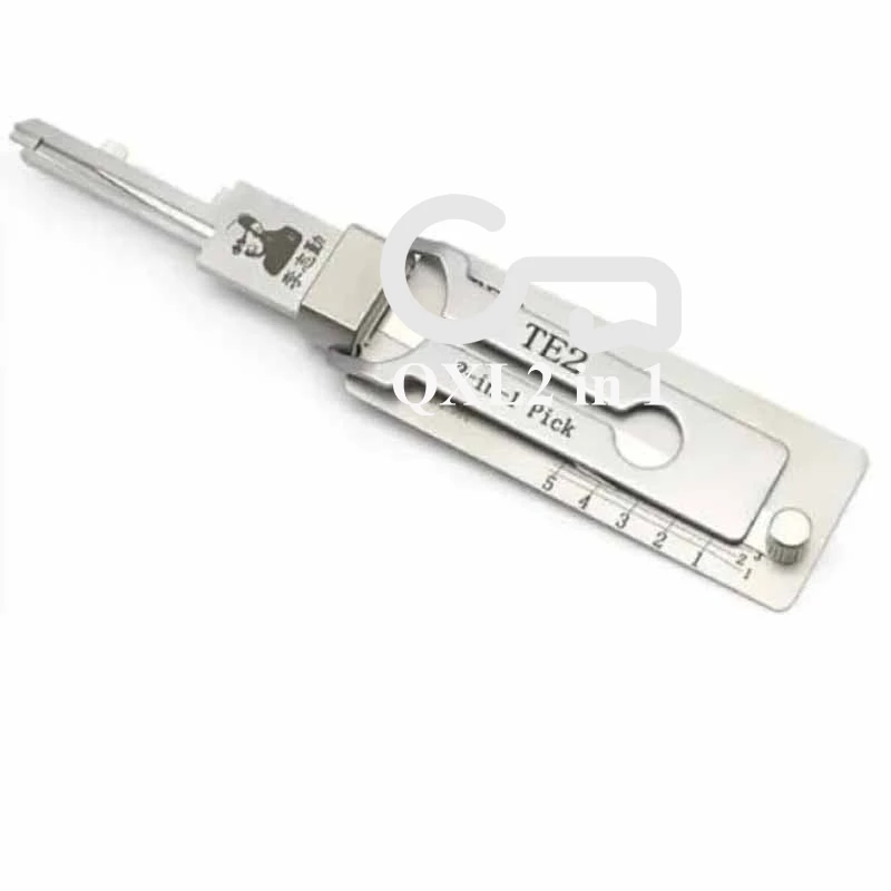 Alat LiShi TE2 Pick dan Decoder untuk Gainsborough untuk Kunci TESA Pintu Rumah Pembukaan Kunci Sipil dan Pembaca Kunci Ahli Kunci Profesional