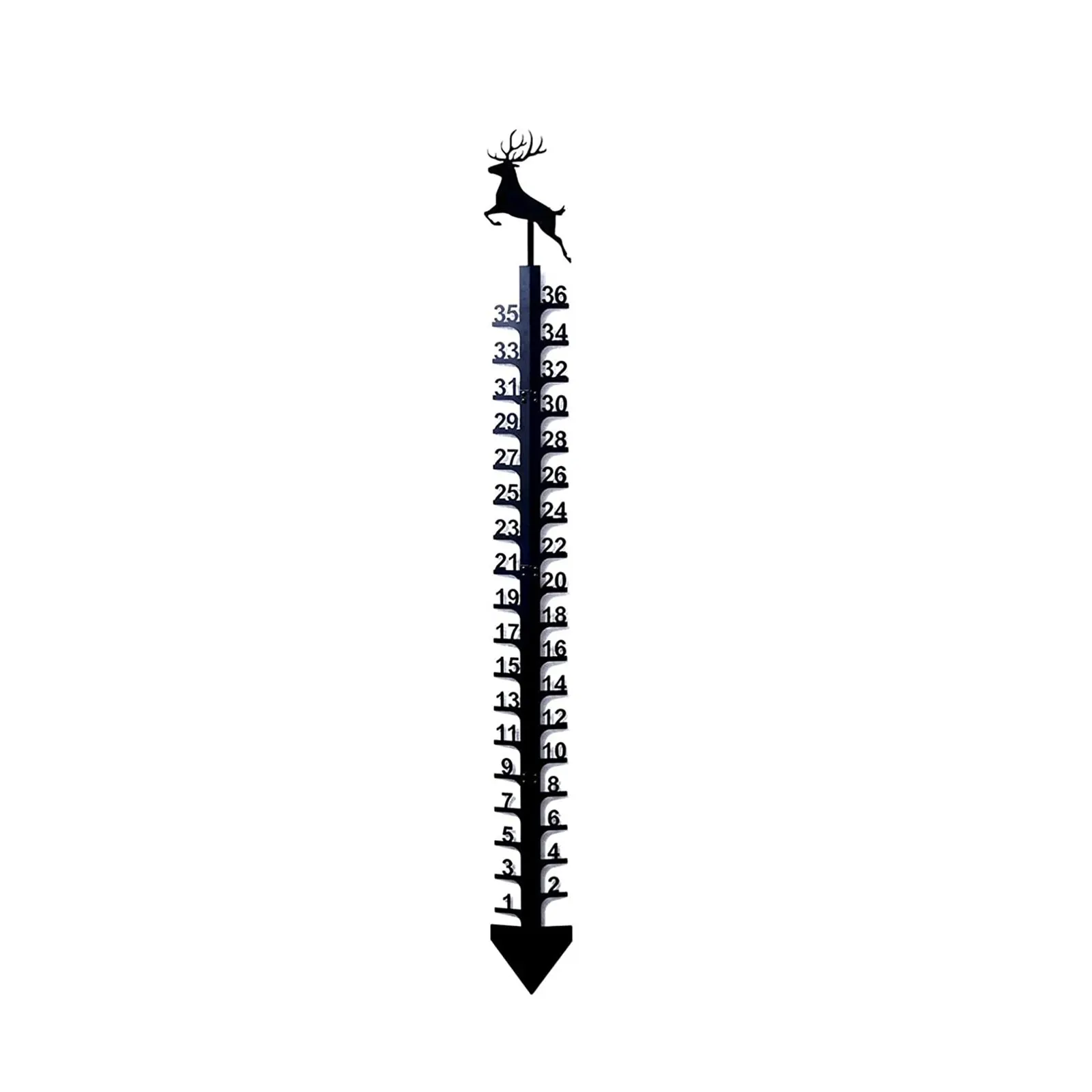 A Lovely Seasonal Addition This Unique Steel Measuring Device at an Impressive Length of 36 Inches Adds Charm to your garden