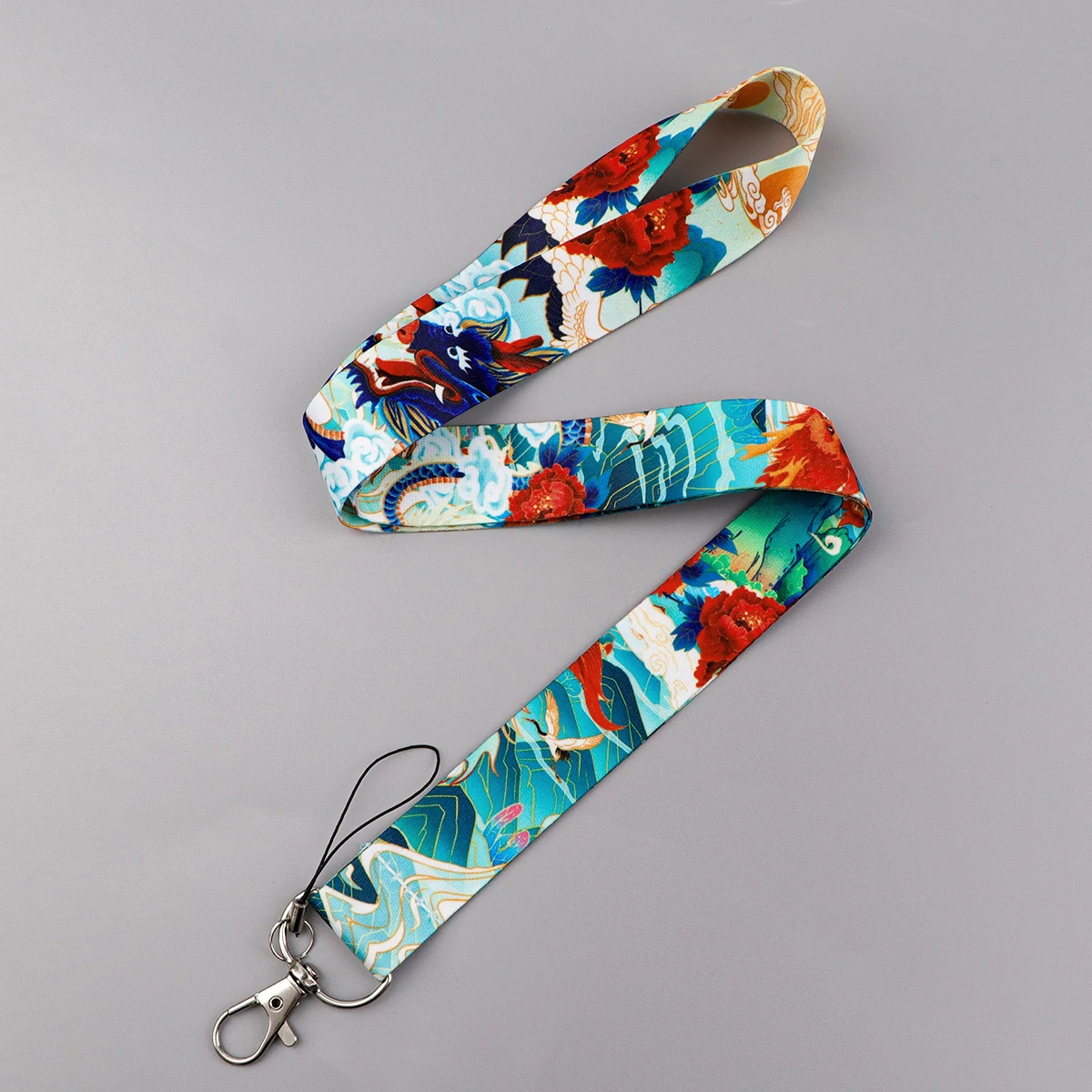 

Ремешок для телефона с мультяшным драконом, модный художественный шейный ремешок, брелок для ключей, ремешок для удостоверения личности, брелок для ключей, ремешок для мобильного телефона