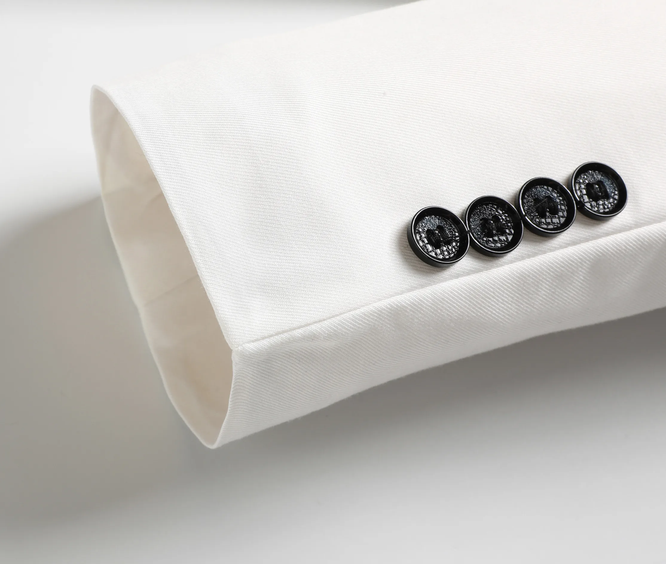 Setelan Putih Tiga Potong Pria, Anti Kerutan, Tanpa Besi, Setelan Formal Bisnis Bulu Anti Lengket, Pakaian Kerja Tempat Kerja Empat Musim Dr