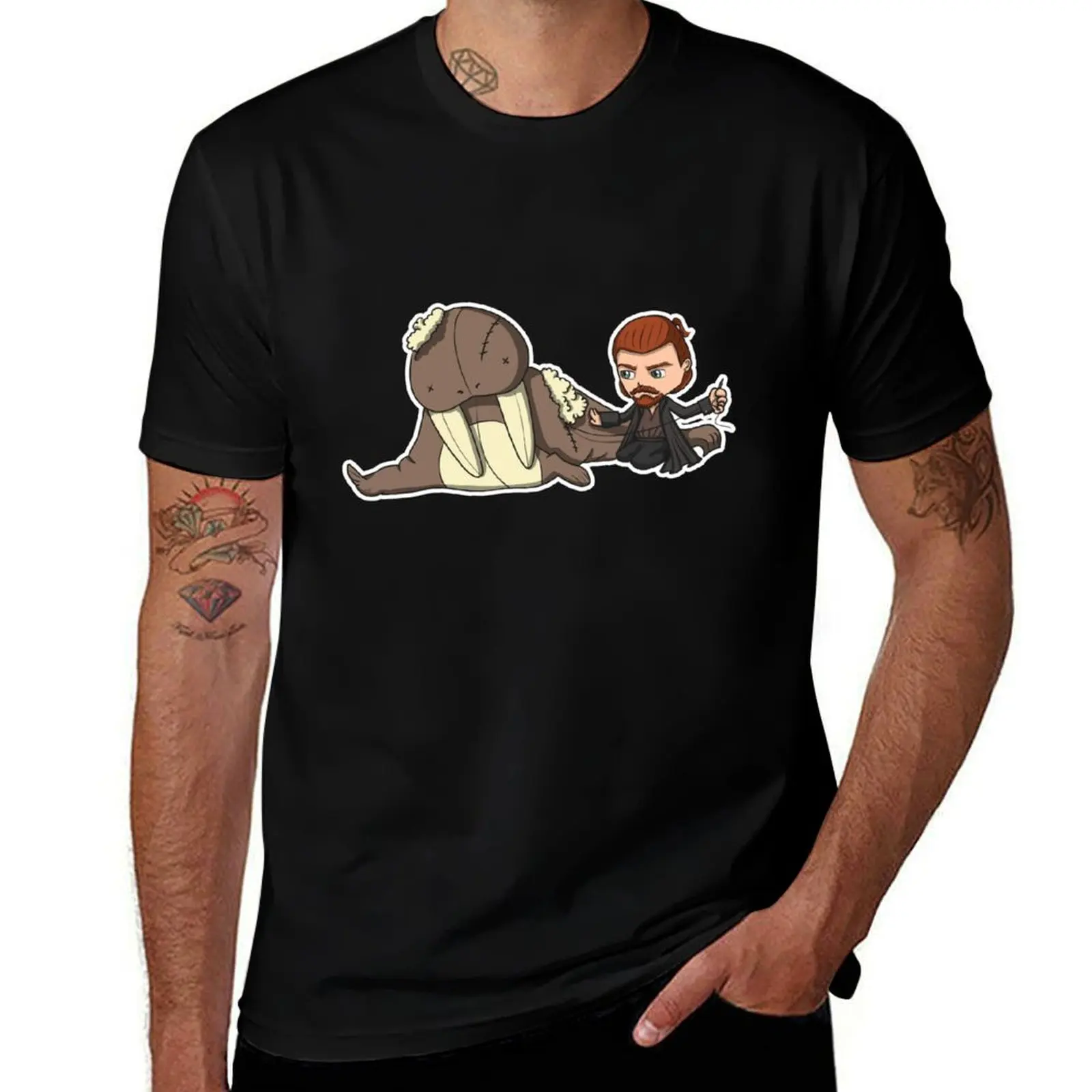 

The Captain and his Walrus T-Shirt mens graphic t shirts t shirt man plain cotton t shirt pack T-Shirt