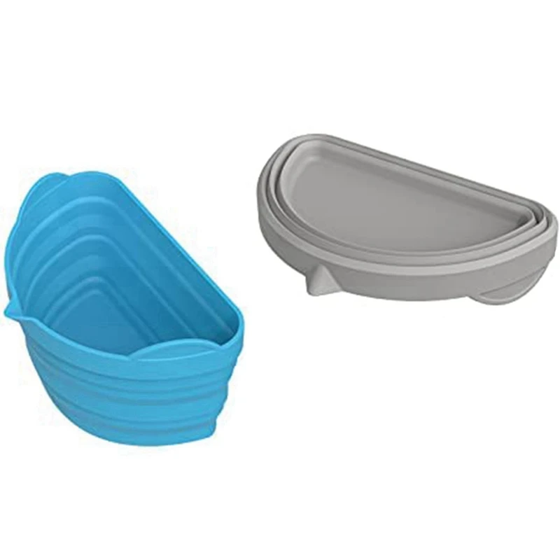 

2Piece Slow Cooker Divider Liner Reusable Leakproof Silicone Divider Insert Dishwasher Safe Fit 6 QT Crock Pots