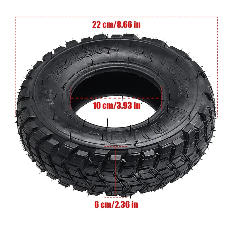 2.80/2.50-4 inner  tueb outer tyre  9 Inch Tyre for Electric Scooter Trolley Trailer and Wheelchair