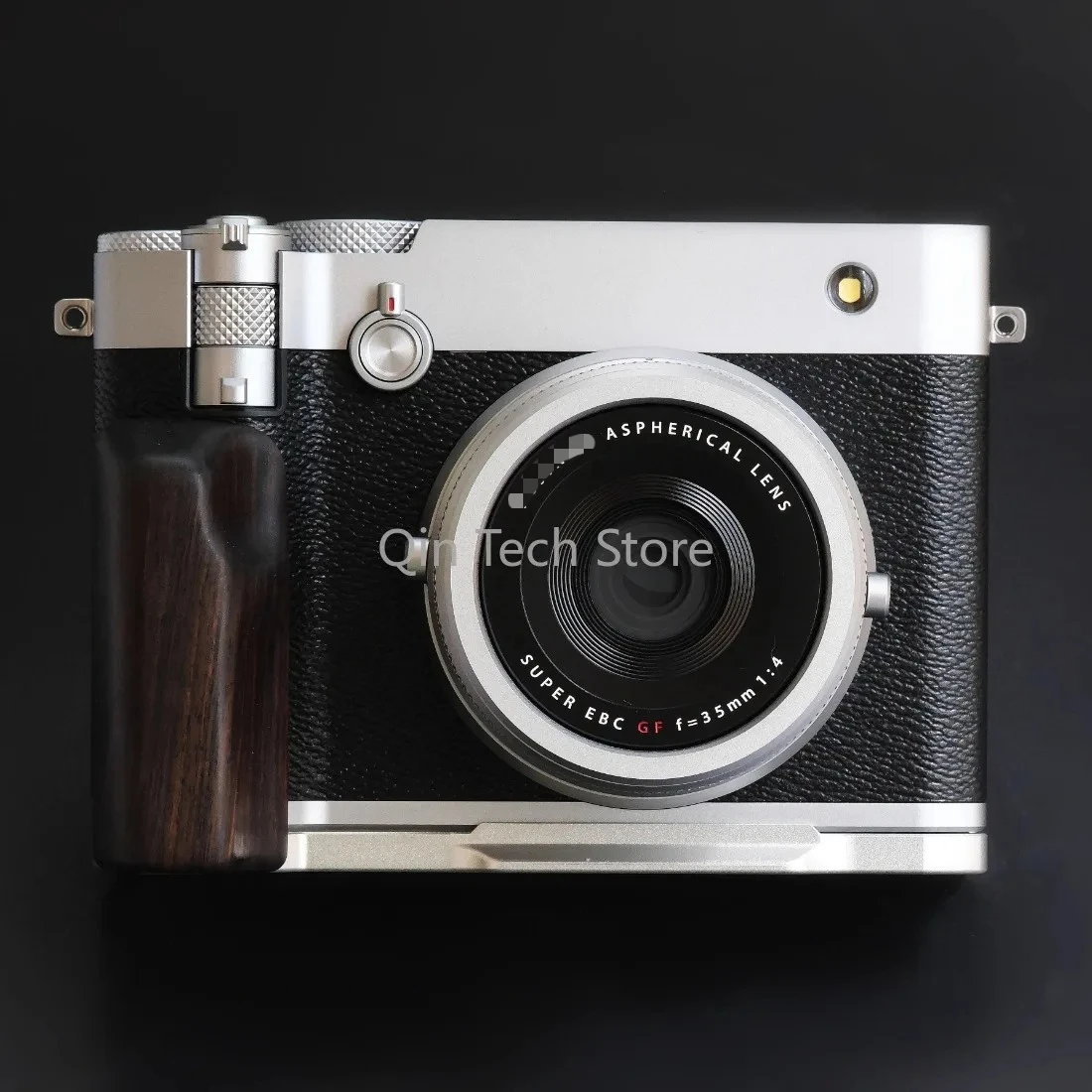 Ebenholz-Walnuss-Holzgriff, L-förmige Plattenhalterung für FUJIFILM GFX-100RF, Klemmgriffteil, Kamera-Schnellverschluss, Fuji Gfx100RF