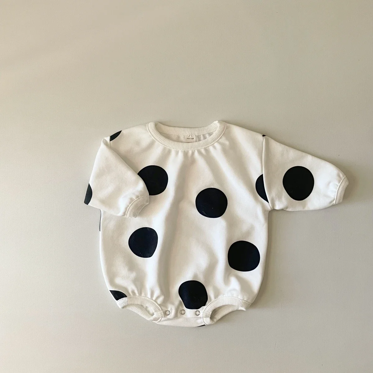Ins Baby Girl Clothing Autumn Infant Baby Jumpsuit Polka Dot Long Sleeve Cotton Bubble Romper Toddler Infant Outfit Bodysuits view 5