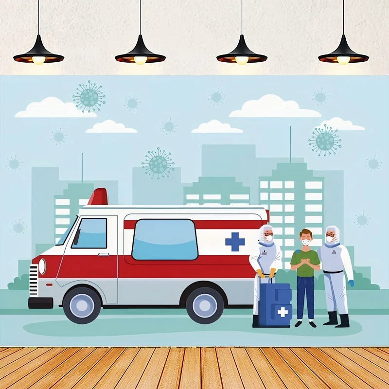 

Фон для фотосъемки с героями мультфильмов, скорая помощь, самолет, медицинская медсестра, школа, медсестра, выпускной, доктор, медсестры, вечерние фон