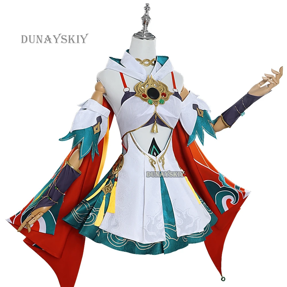 Yunli Cosplay Game Honkai: Star Rail Costume Sweet Elegant National Style Dress Halloween Party Role Play Clothing