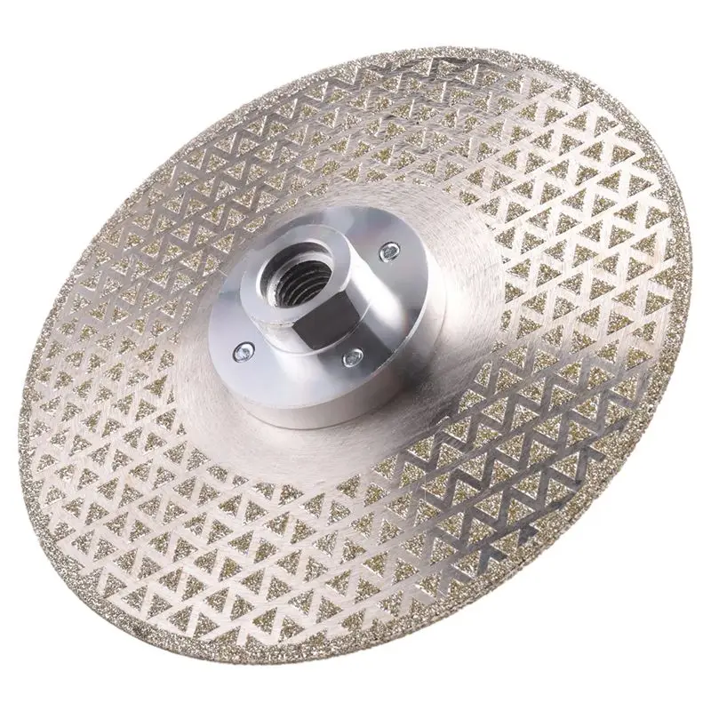 A98E-M14 Vacuum Brazed Diamond Cutting Wheel Saw Blade, Double Sides Disc, Marble, Concrete, Tile Cutting