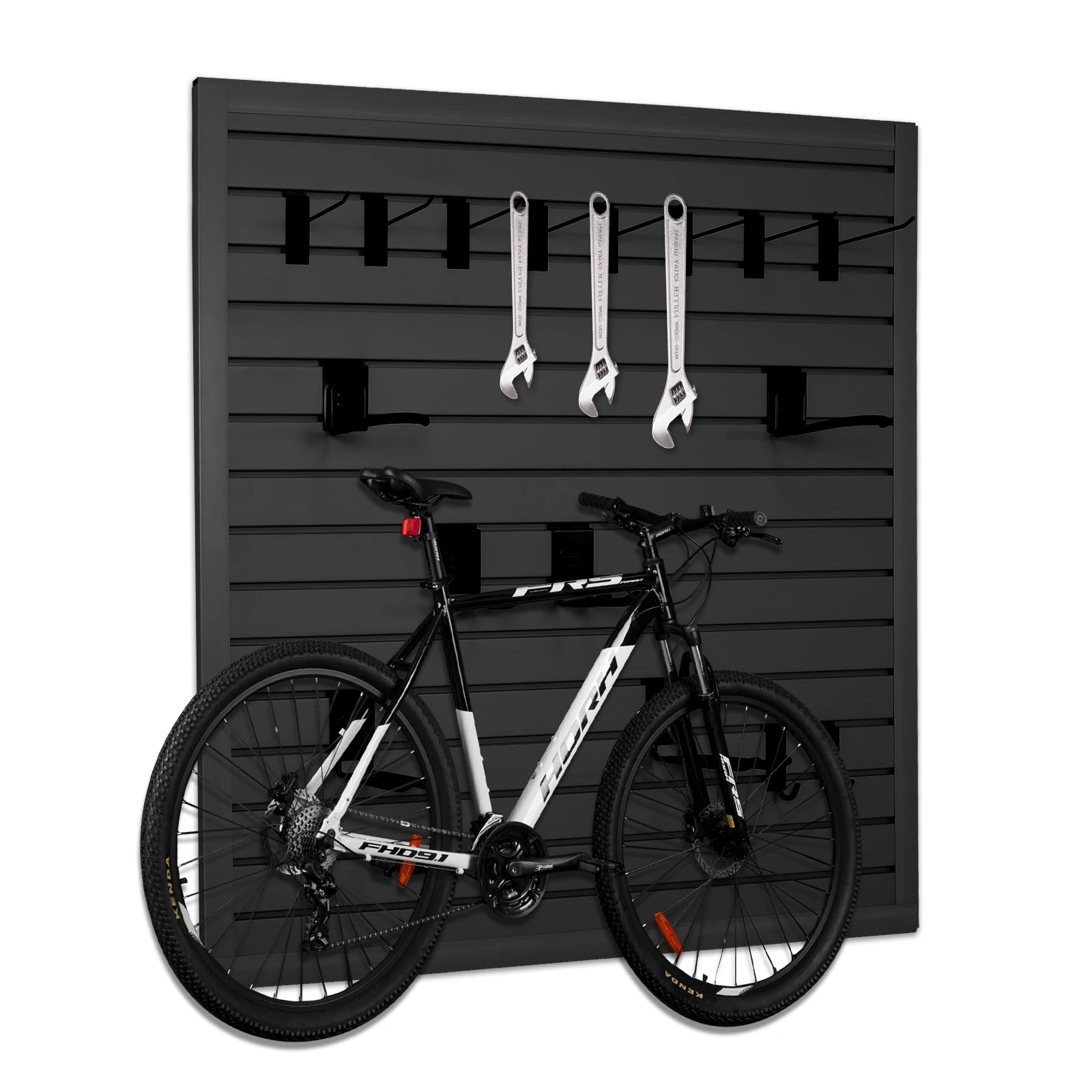 แผ่นเพ็กบอร์ดสำหรับจัดเก็บเครื่องมือ ขนาด 4x8 ฟุต แผ่นผนังเพ็กบอร์ดสำหรับจัดระเบียบในโรงรถ