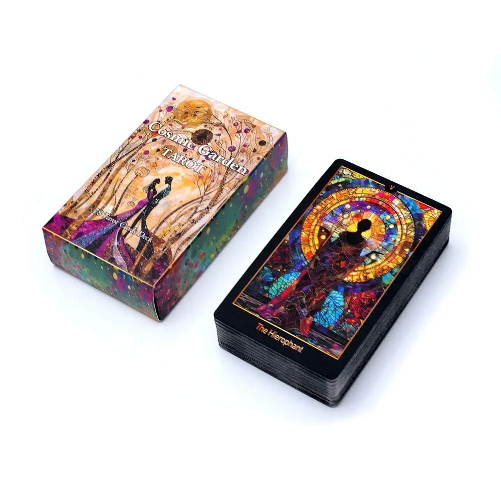 Cosmic Garden Tarot cards 78 Oracle Cards English Version Deck Divination Party Toy Entertainment