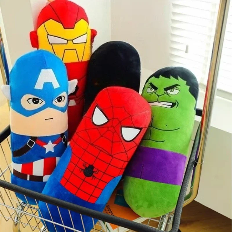 50cm homem aranha hulk capitão américa brinquedo de pelúcia homem de ferro travesseiro boneca brinquedo de preenchimento macio aniversário das crianças presente de natal