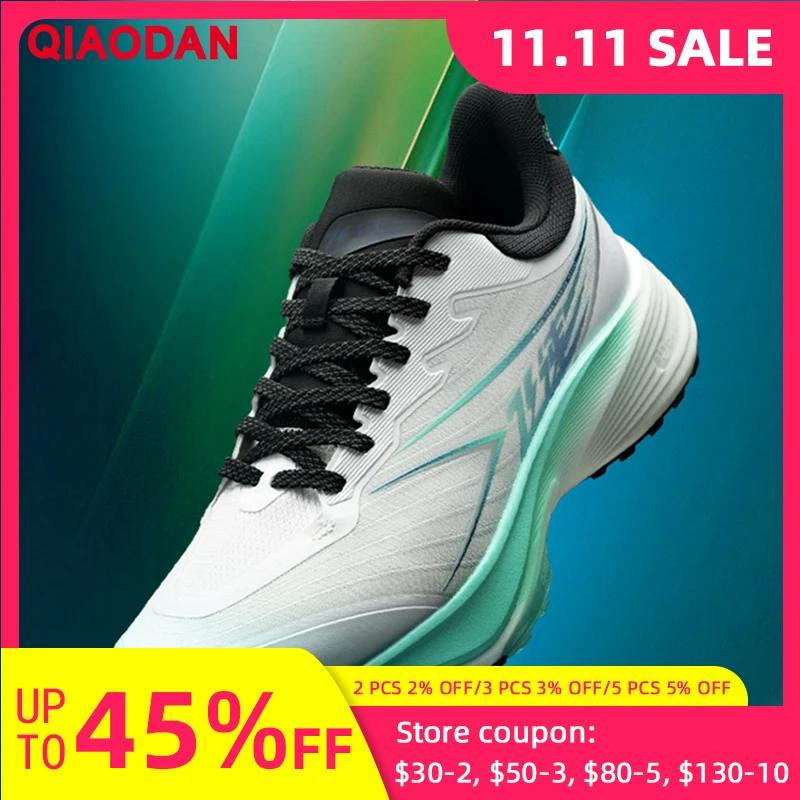 

QIAODAN Speed 2TR Running Shoes Men's 2025 Sports Waterproof Racing Training Shock Absorption Rebound Running Shoes QXB023244001