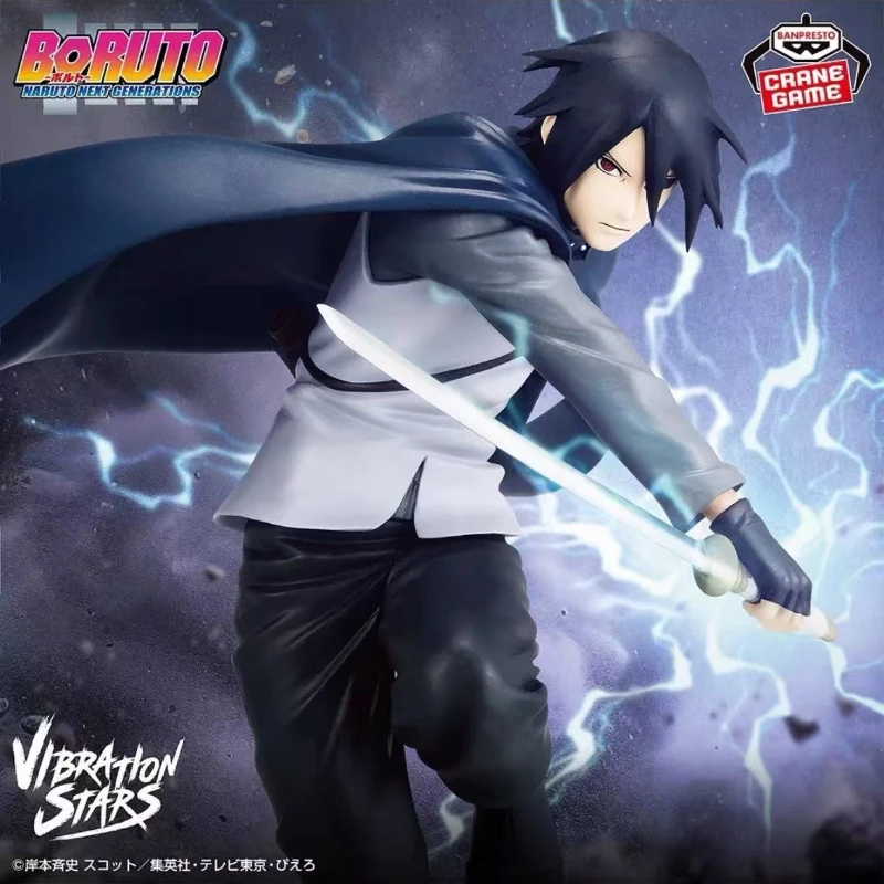 100% Original en Stock Bandai Banpresto estrellas vibratorias BORUTO Uchiha Sasuke Uzumaki Naruto personaje de Anime colección de modelos de juguete