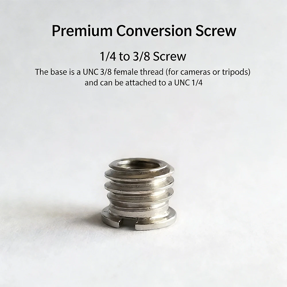 5pcs 1/4 To 3/8 Inch Camera Screw Adapter Tripod Mount Quick Release Convert Screw Nut for DSLR Camera Tripod Monopod Ballhead
