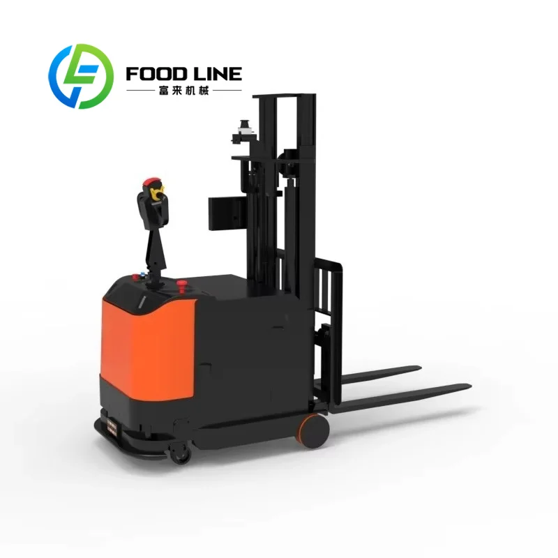 Unmanned Counterbalance Forklift Robot, Multi‑safety Detection, Auto Charging Cycle Work, For Smart Factory Pallet Moving