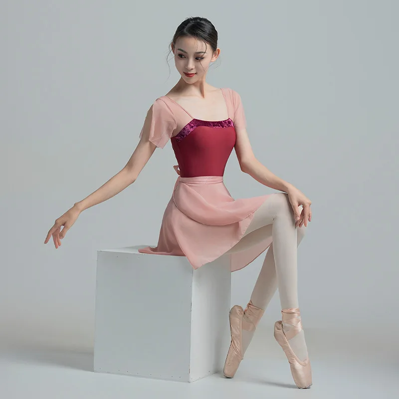 

Grade Examination Ballet Dance Clothing Performance Practice Clothing Female Adult Gymnastics Art Exam Small Flying Sleeve