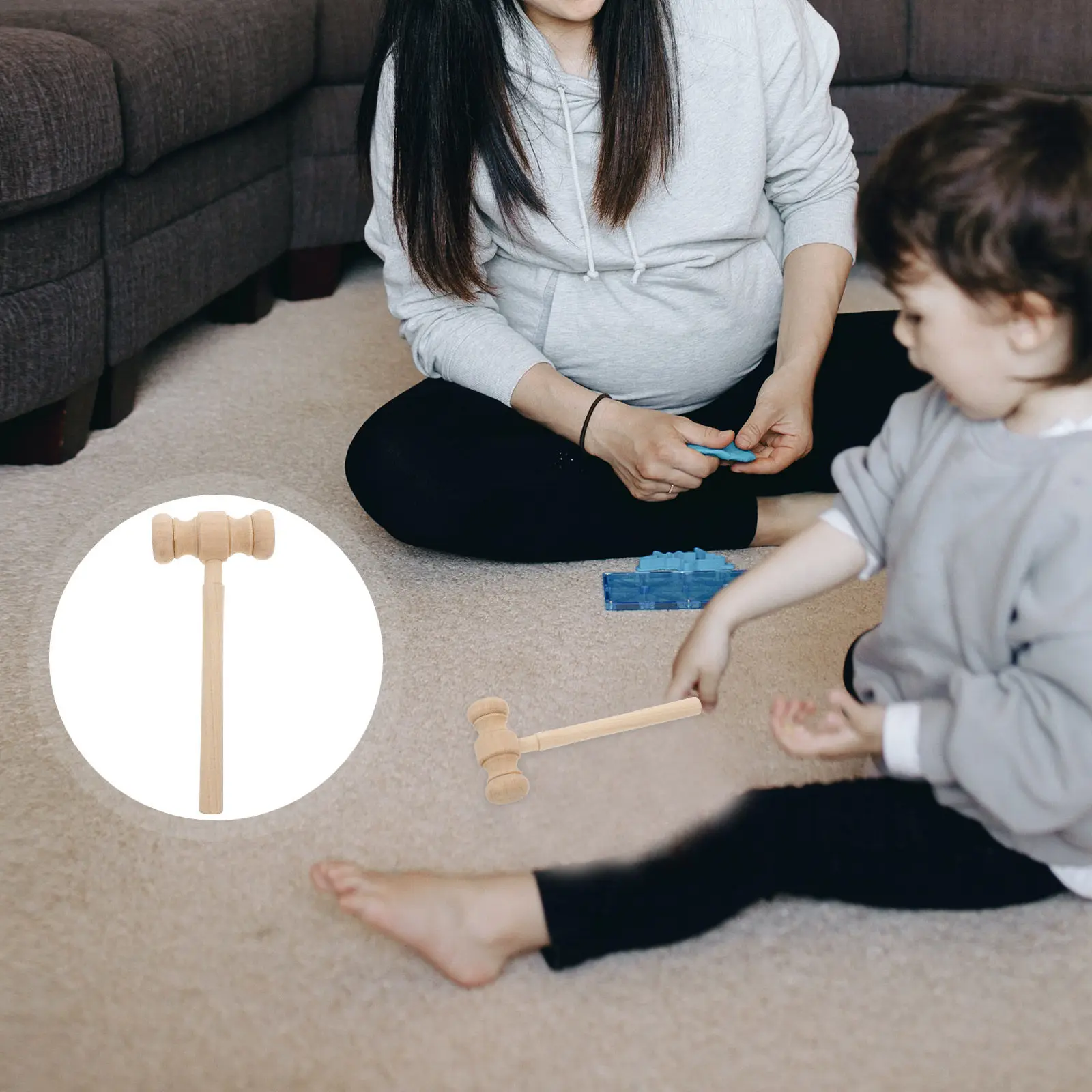 

Wooden Gavel Judge Hammer Solid Wood Mini Mallet Role Play Halloween Cosplay Prop Kid Hammer Lawyer Costume Accessory