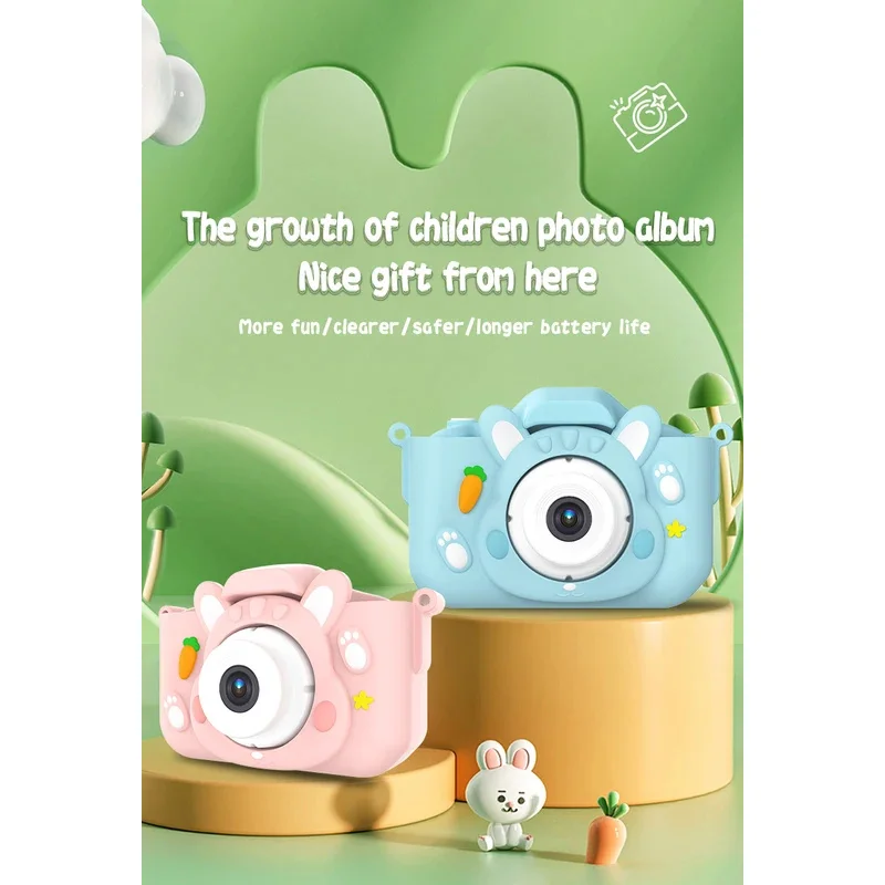 X11s Children Camera HD Toddler Digital Video Camera 2.0-inch Kids Camera With Silicone Cases Toys for Christmas Birthday Gifts