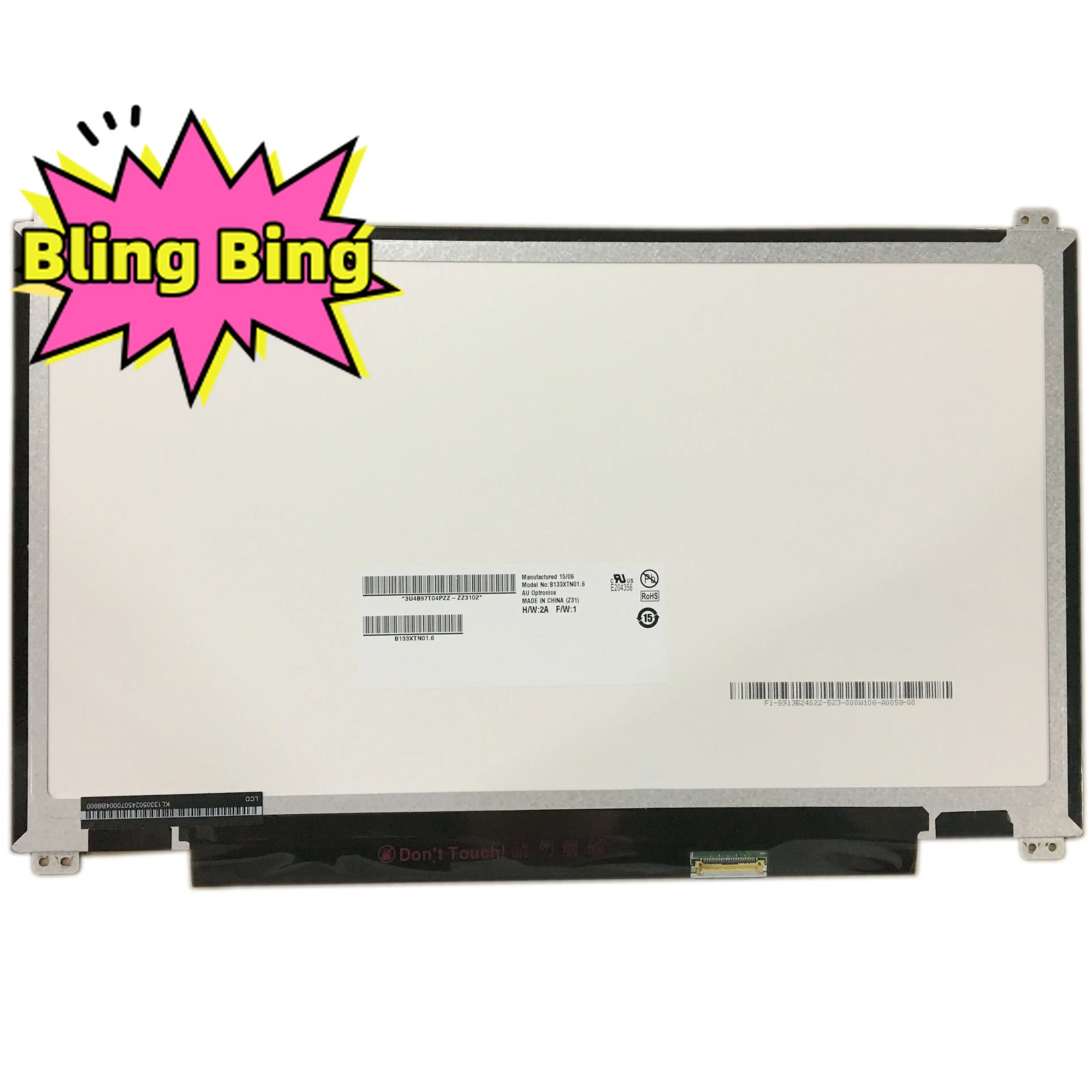 B133XTN01.6 fit N133BGE-E31 LTN133AT32 B133XTN01.3 13.3''Inch 1366x768 30 pin EDP Slim Laptop LCD Screen