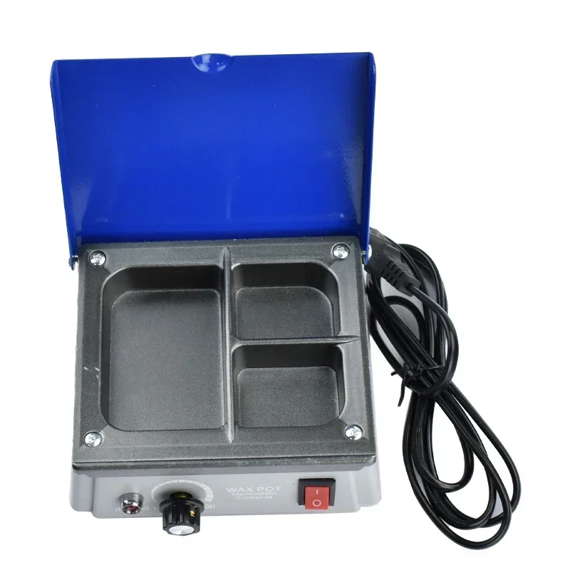 

Dental Wax Pot 3 Well Wax Heating Analog Dipping Pot Thermostatically Thermoplastic Shell Dental Lab Equipment 220V