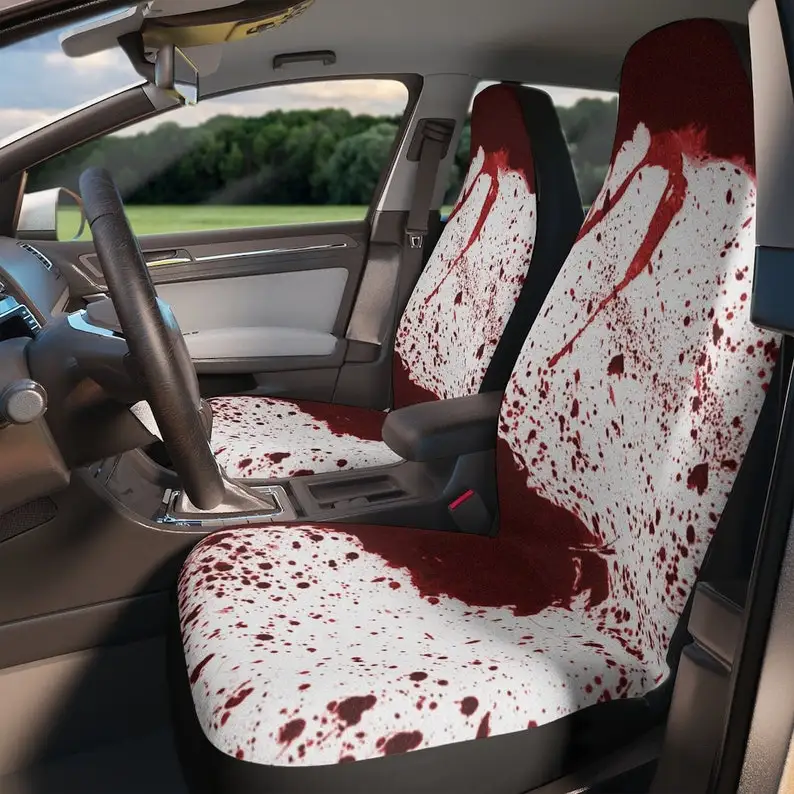 Blood Splatter Car Seat Covers, Graduation Gift For Him, Gift for Husband, Gore Gifts, Creepy Gift Ideas, Redrum,