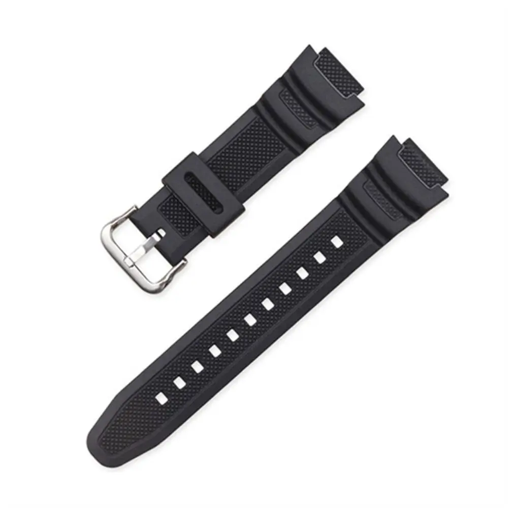 Sports Silicone Strap Men Women Pin Buckle Soft Watchband Silicone Watch WristBand for Casio AE-1200WH AQ-S810W MRW-200H