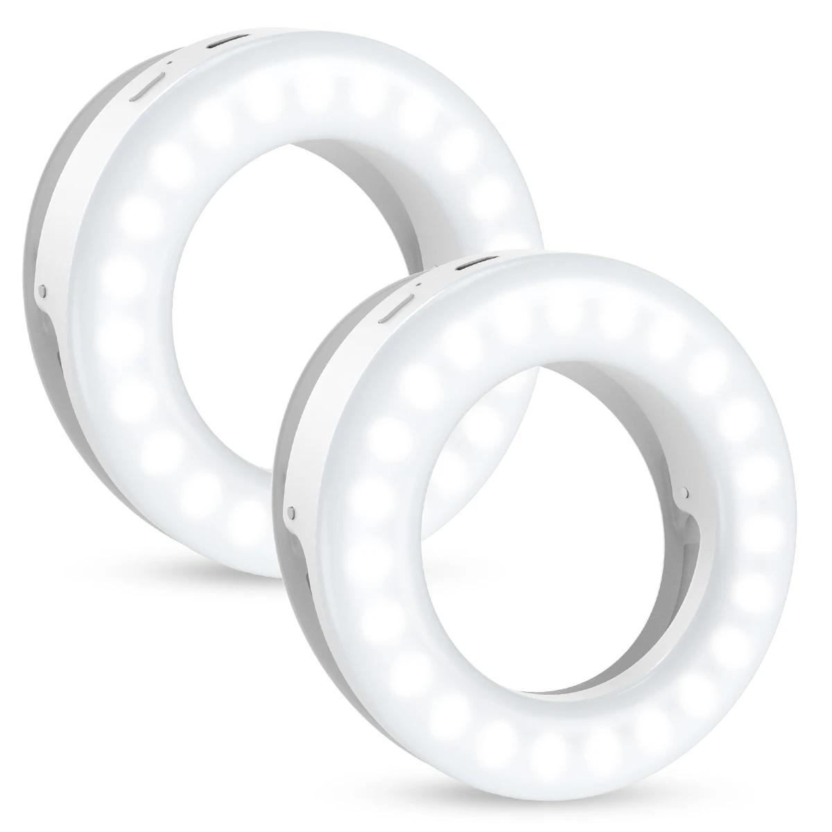 AMIR Selfie Light USB Rechargeable Selfie Ring Light with 3 Stuff Brightness for Phone/Tablet/Laptop