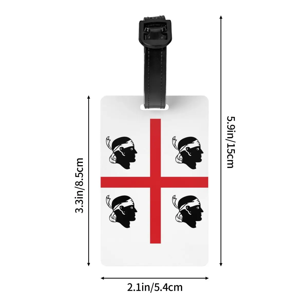 علم سردينيا مخصص لحماية الخصوصية بعلامة أمتعة إيطاليا سرديجنا أربعة علامات للأمتعة حقيبة سفر علامات حقيبة سفر