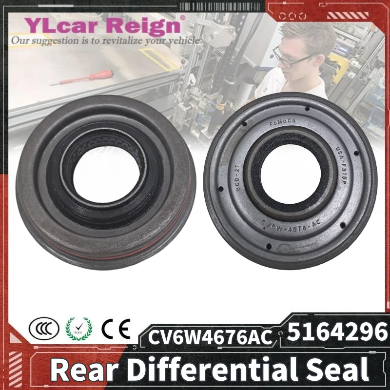 

Сальник приводного вала задней оси Ford CV6W4676AC 5164296 CV6W-4676-AC CV6W4676AE Уплотнение заднего дифференциала для автомобильных аксессуаров Ford
