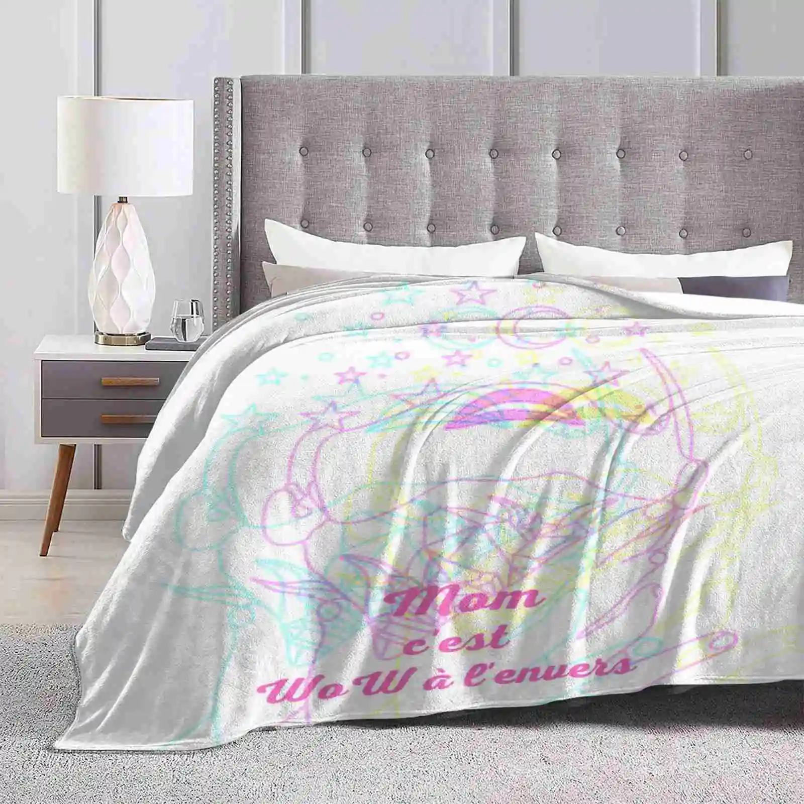 Mother'S Day Air Conditioning Soft Blanket Amazing Mothers Day Happy Fun Enjoy Queen Of Style