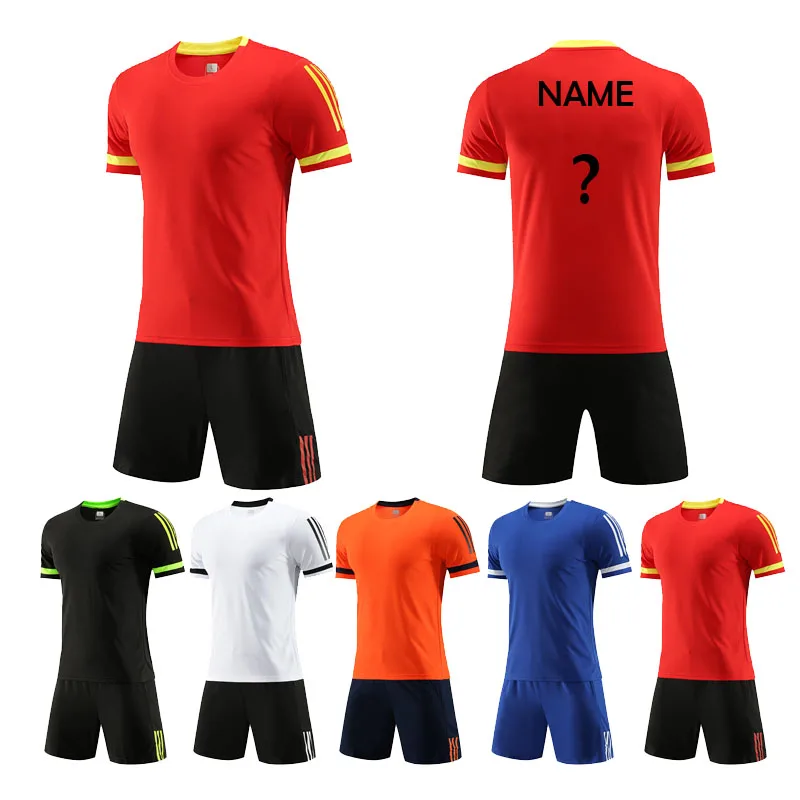 

Adult Kids Football Jersey Men Boy Customize Soccer Uniforms Kit Child School Team Sports Clothes Sportswear Training Tracksuit