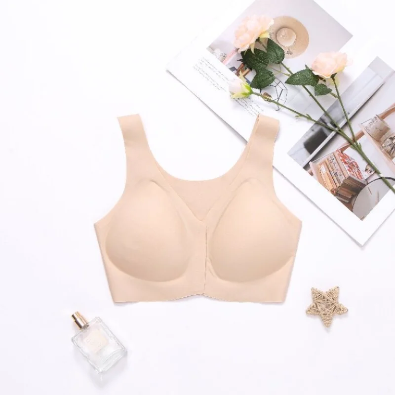 بطانة شجرة الطيور 89% حرير التوت 11% حمالة صدر من الألياف اللدنة، حمالات صدر نسائية بإبزيم أمامي 3/4 كوب، 2025 ملابس داخلية جديدة قابلة للتنفس A59042JF