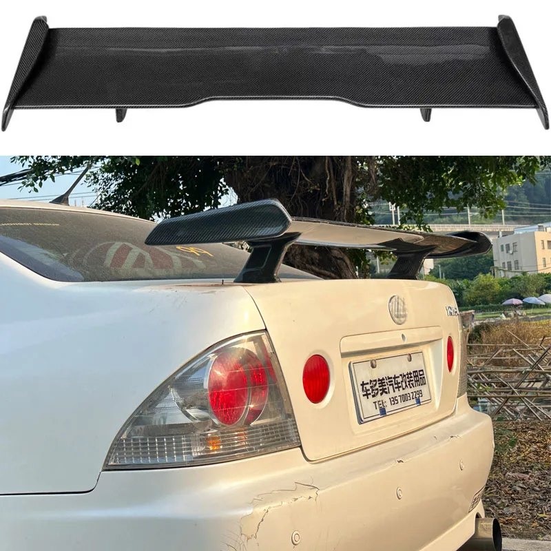 For 1998 1999 2000 2001 2002 Lexus IS200 Altezza FRP Real Carbon Fiber Highquality Rear Spoiler Trunk Lid GT MP Style