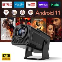 New Present HY320 Projector Android 11 390ANSI HD 4K Native 1080P Dual Wifi6 BT5.0 Cinema level Portable Projetor HY300 Upgrated
