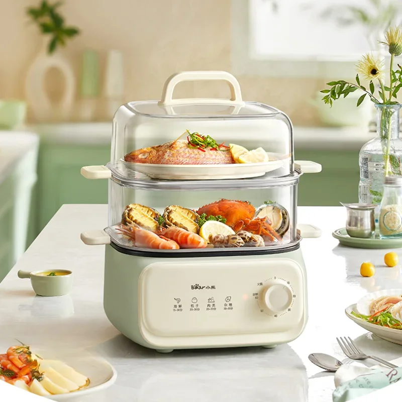 

Electric Steamer Multi-Functional Household Steamer All-in-One Pot Three-Layer Small Box Breakfast Machine Pot