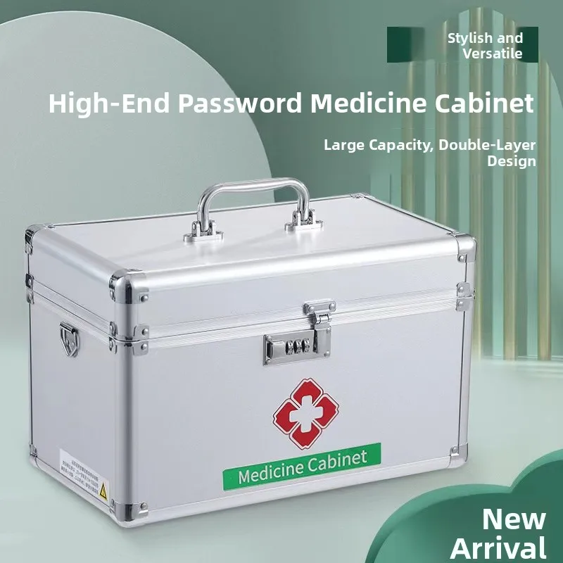 large-emergency-medical-case-password-lock-home-use-multi-layer-medical-case-outpatient-box-family-company-first-aid-kit