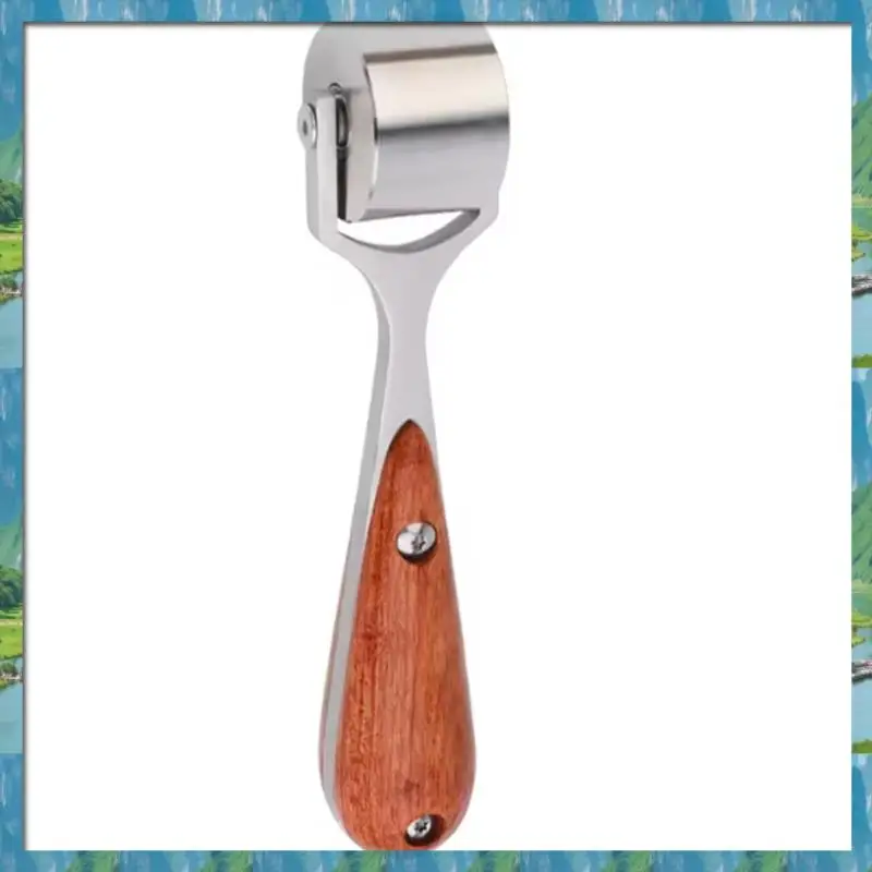 

Ролик для окантовки кожи ручной работы Стальной железный рулон для ручной работы Для окантовки кожи 25 мм Груша Дерево Быстрая