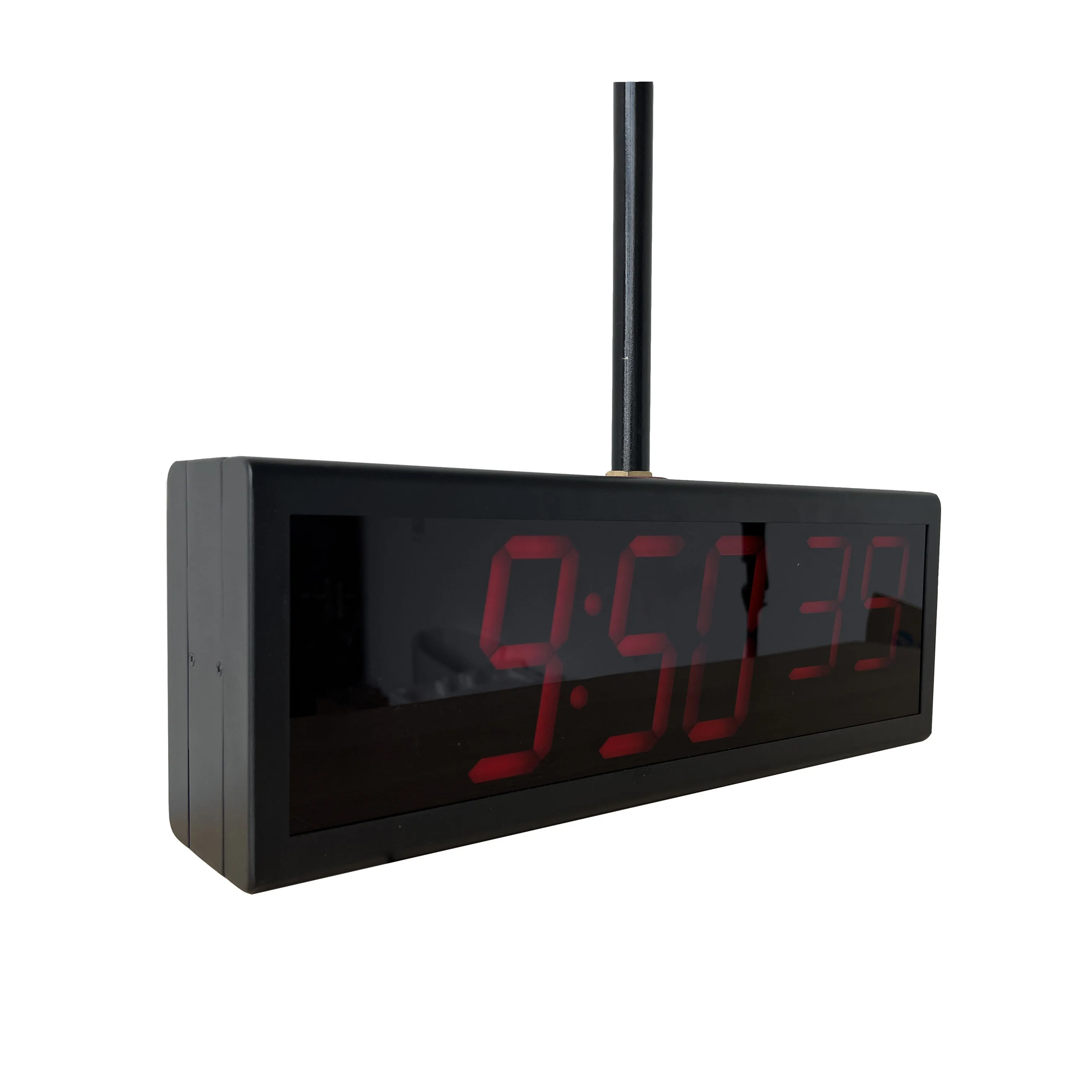 

6 Digits Red LED POE NTP Wall Clock, HH:MM:ss, Double Sided