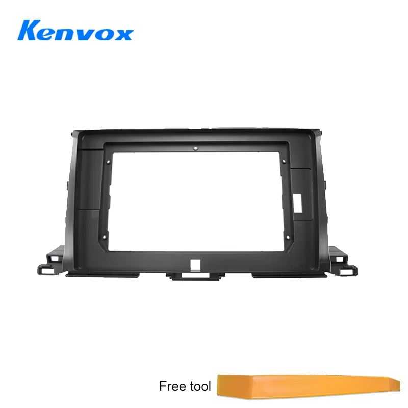 10.1 Inch Car Radio Fascia For Toyota Highlander 14 -18 Android GPS MP5 Player Casing Frame 2 Din Head Unit Dash Cover Panel