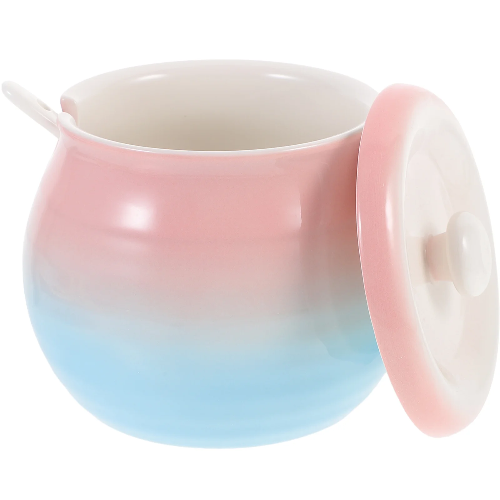 

Seasoning Canister Salt Shaker Ceramic Sugar Container Jars Food Containers with Lids Spice Pepper Storage