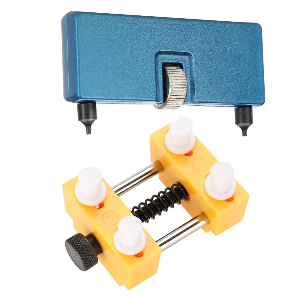 2pcs Adjustable Round Remover Watch Repairing Tool Set Two Claw Table Key Waterproof Design Watch Rear Case Cover Opener