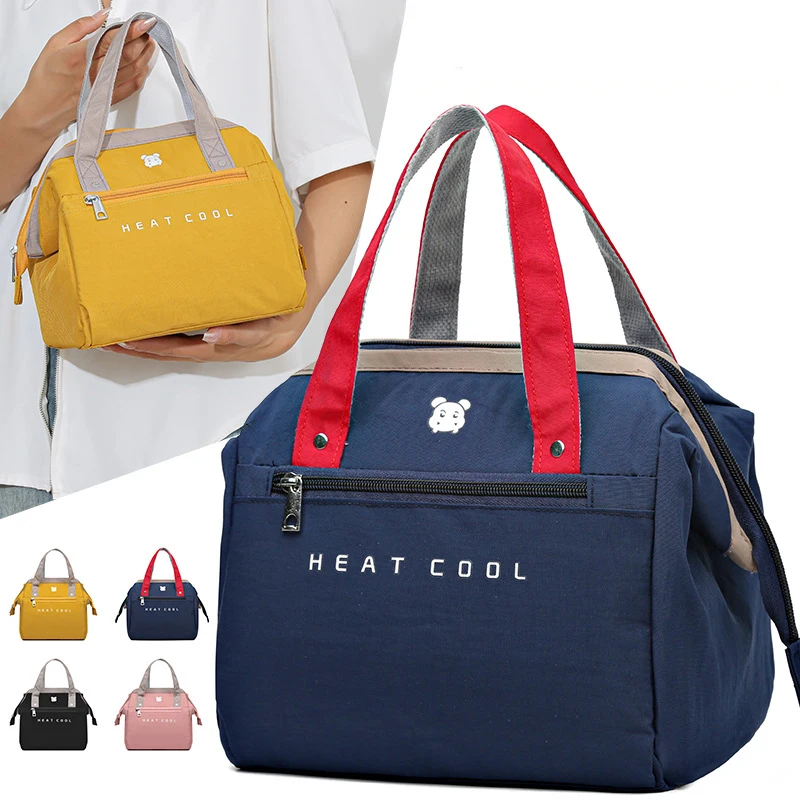 

Large Lunch Bag Women Waterproof Concise Convenient Fresh Cooler Bags Thermal Lunch Food Box Portable Picnic Travel Bag