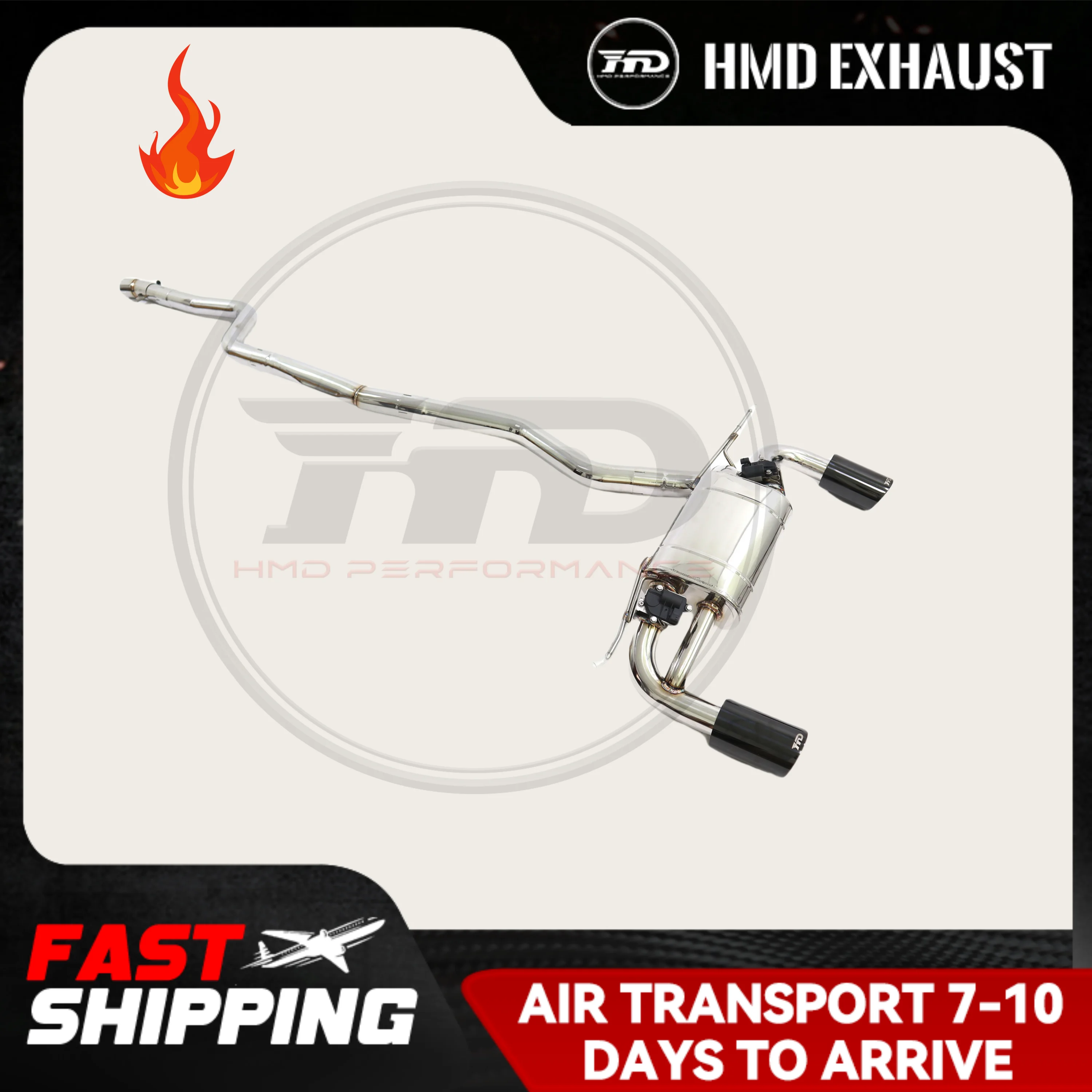 

HMD Exhaust System High Flow Performance Catback For BMW M240I F22 F23 Catalyst Converter Stainless Steel Downpipe