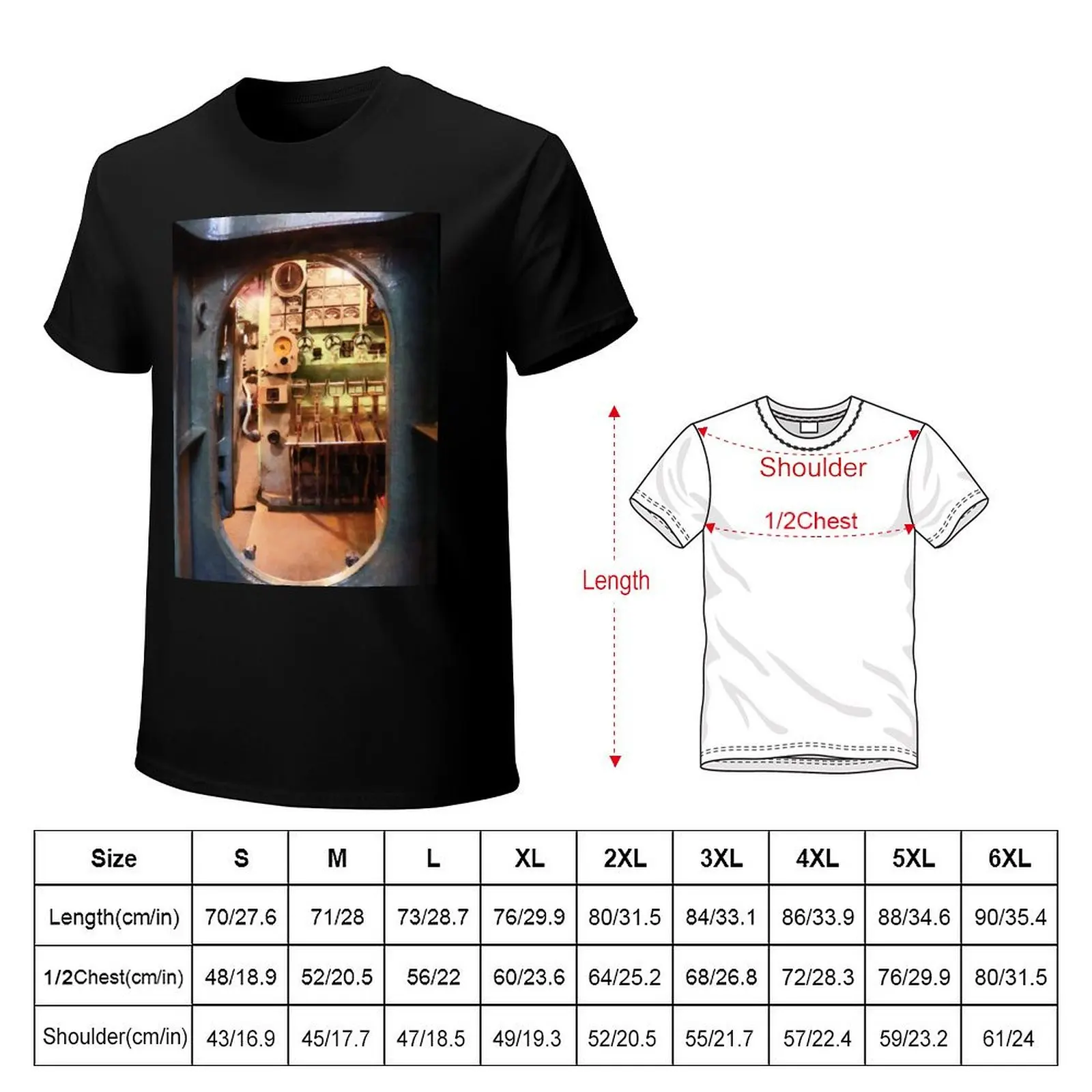 Hatch in Submarine T-Shirt Classic Graphic Short Sleeve Top