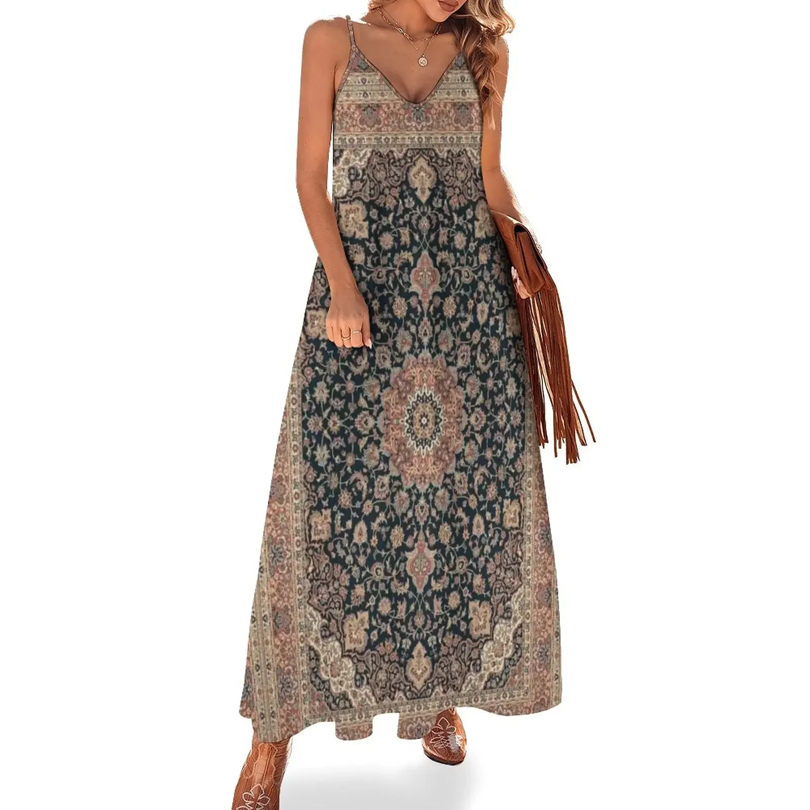 

Antique Persian rug Sleeveless Dress dresses ladies 2025 summer Woman fashion elegant guest wedding dress