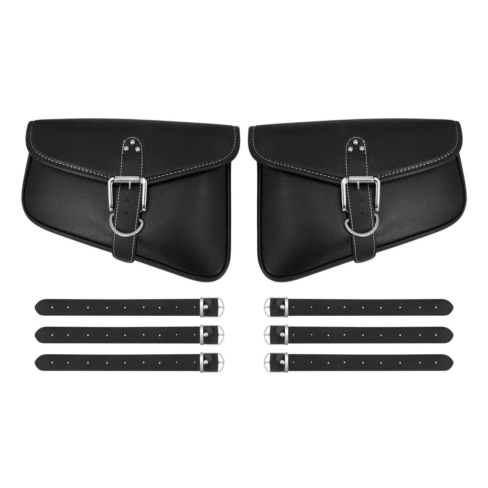 Motorcycle Saddlebag Swingarm Luggage Side Bags PU Waterproof Tool Bags For Harley Sportster XL 883 1200 For Honda Rebel 250 500